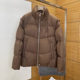 Fendi Detachable Sleeve Stand Collar Down Jacket 1