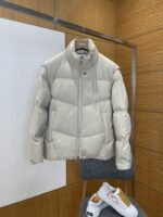 Fendi Detachable Sleeve Stand Collar Down Jacket 2