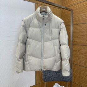 Fendi Detachable Sleeve Stand Collar Down Jacket 2