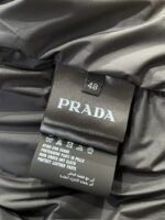 Prada Sleeve Logo Knit Panel Stand Collar Down Jacket - 图片 9