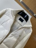 Prada Enamel Triangle Logo Letter Embroidered Down Jacket 2 - 图片 6
