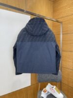 Fendi Double F Print Patchwork Detachable Hood Down Jacket 1 - 图片 2