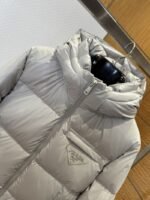 Prada Classic Triangle Logo Stand Collar Down Jacket 2 - 图片 3