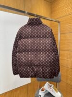 LV All-Over Print Zipper Stand Collar Down Jacket - 图片 2
