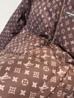LV All-Over Print Zipper Stand Collar Down Jacket - 图片 5