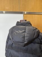 Prada Triangle Logo Stand Collar Hooded Down Jacket - 图片 7