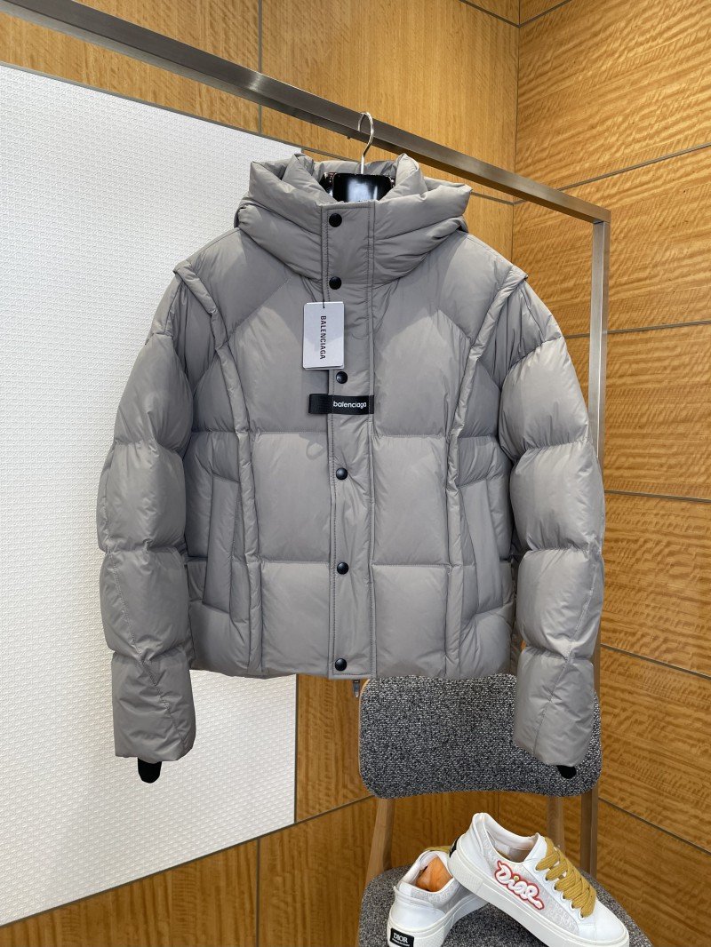 wsxc1769567230530_0.jpg Balenciaga Patchwork Hooded Down Jacket 1 - 图片 1