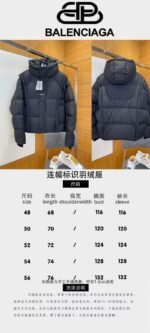 Balenciaga Patchwork Hooded Down Jacket 2 - 图片 10