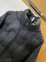 LV Embossed Print Hooded Down Jacket 1 - 图片 3