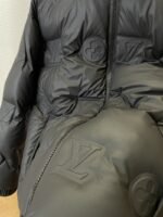 LV Embossed Print Hooded Down Jacket 1 - 图片 5
