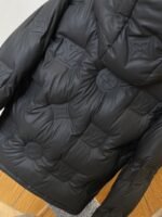 LV Embossed Print Hooded Down Jacket 1 - 图片 7