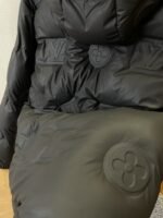 LV Embossed Print Hooded Down Jacket 1 - 图片 8