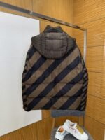Fendi Striped Reversible All-Over Print Hooded Down Jacket  1 - 图片 2