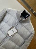 Dior All-Over Jacquard Patchwork Baseball Collar Down Jacket 2 - 图片 3