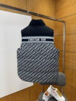 Dior Double-Faced Jacquard Stand Collar Down Vest - 图片 2