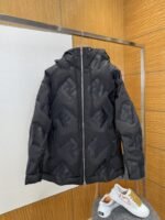 Fendi Embossed Logo Hooded Down Jacket