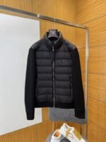 Prada Metal Triangle Patchwork Down Jacket 1