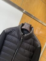 Prada Metal Triangle Patchwork Down Jacket 1 - 图片 3