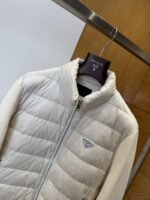 Prada Metal Triangle Patchwork Down Jacket 2 - 图片 3