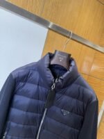 Prada Metal Triangle Patchwork Down Jacket 3 - 图片 3