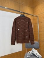 LV Animal Embroidered Checkered Crewneck Sweater - 图片 2