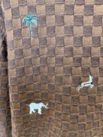 LV Animal Embroidered Checkered Crewneck Sweater - 图片 7