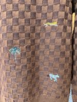 LV Animal Embroidered Checkered Crewneck Sweater - 图片 8
