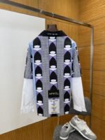 Prada Patchwork Print Fake Two-Piece Shirt 2 - 图片 2