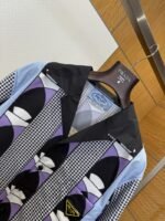 Prada Patchwork Print Fake Two-Piece Shirt 2 - 图片 3