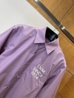 LV Monogram Embroidered Lapel Short-Sleeve Shirt - 图片 3