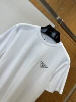 Prada Classic Triangle Logo Crew Neck Short Sleeve T-Shirt 1 - 图片 3
