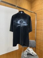 Balenciaga Printed Crew Neck Short-Sleeve T-Shirt