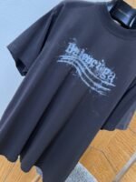 Balenciaga Plain Knit Printed Short-Sleeve T-Shirt 1 - 图片 4