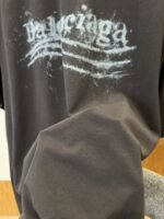 Balenciaga Plain Knit Printed Short-Sleeve T-Shirt 1 - 图片 5
