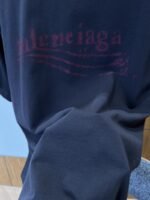 Balenciaga Plain Knit Printed Short-Sleeve T-Shirt 1 - 图片 8