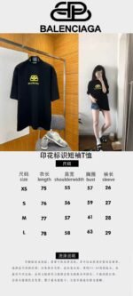 Balenciaga Printed Logo Short-Sleeve T-Shirt 1 - 图片 10