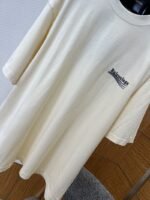 Balenciaga Embroidered Logo Crew Neck Short Sleeve T-Shirt 1 - 图片 4