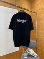 Balenciaga Embroidered Logo Crew Neck Short Sleeve T-Shirt 2 - 图片 2