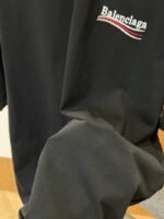 Balenciaga Embroidered Logo Crew Neck Short Sleeve T-Shirt 2 - 图片 5