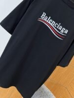 Balenciaga Embroidered Logo Crew Neck Short Sleeve T-Shirt 2 - 图片 7