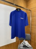 Balenciaga Embroidered Logo Crew Neck Short Sleeve T-Shirt 3