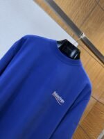 Balenciaga Embroidered Logo Crew Neck Short Sleeve T-Shirt 3 - 图片 3