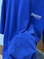 Balenciaga Embroidered Logo Crew Neck Short Sleeve T-Shirt 3 - 图片 5