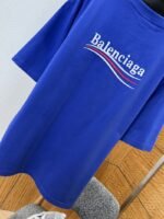 Balenciaga Embroidered Logo Crew Neck Short Sleeve T-Shirt 3 - 图片 7