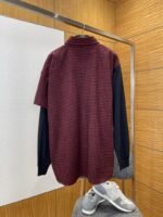 Balenciaga Embroidered Patchwork Plaid Collared Shirt - 图片 2