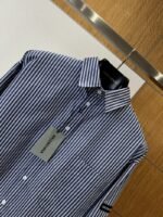 Balenciaga Logo Minimalist Striped Long-Sleeve Shirt - 图片 3