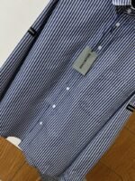 Balenciaga Logo Minimalist Striped Long-Sleeve Shirt - 图片 4