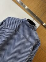 Balenciaga Logo Minimalist Striped Long-Sleeve Shirt - 图片 6