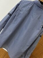 Balenciaga Logo Minimalist Striped Long-Sleeve Shirt - 图片 7
