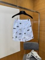 LV Animal Embroidered Striped Shorts - 图片 2